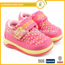 2015 Real Patch Haken &amp; Loop (Klettverschluss) Baby Tpr Baumwollgewebe Chaussure Enfant Schöne Winter Baby Girls Schuhe Hot Sale